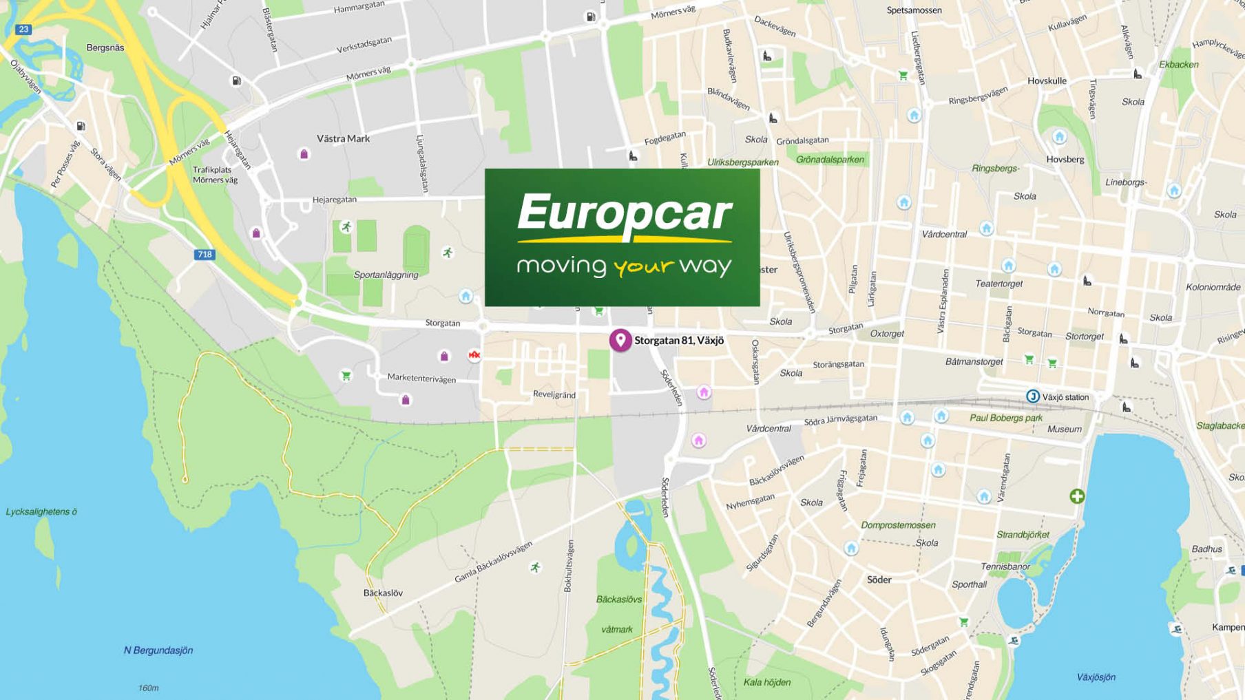 Karta Europcar Storgatan 81 1808X1017