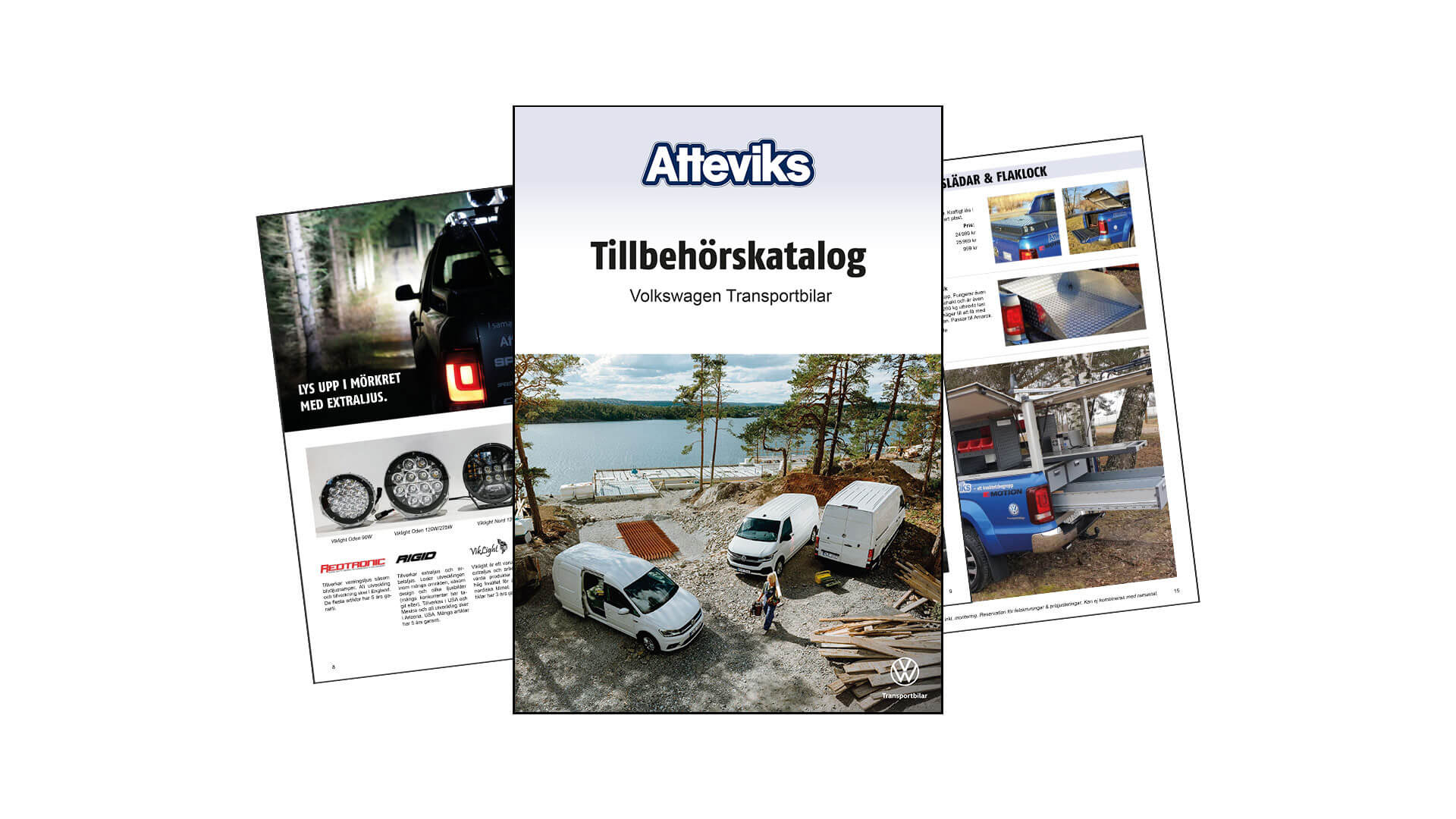 VW Transportbilar Tillbehorsbroschyr Framsida